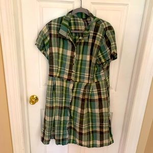 Tuesday of California 1x plaid dress